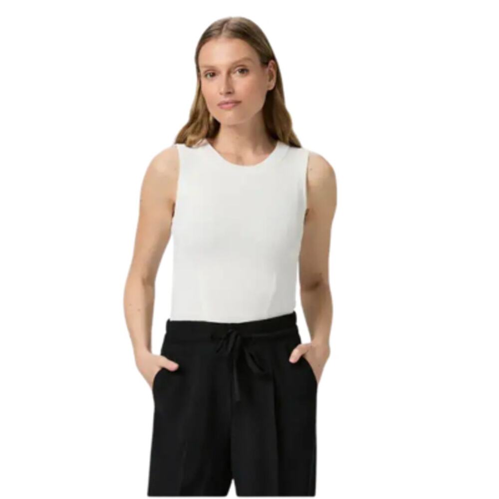 Paige Dianne Sweater Tank Sleeveless Top White Size XL NEW